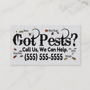 Real Bugs Advertisation Exterminator Visitekaartje