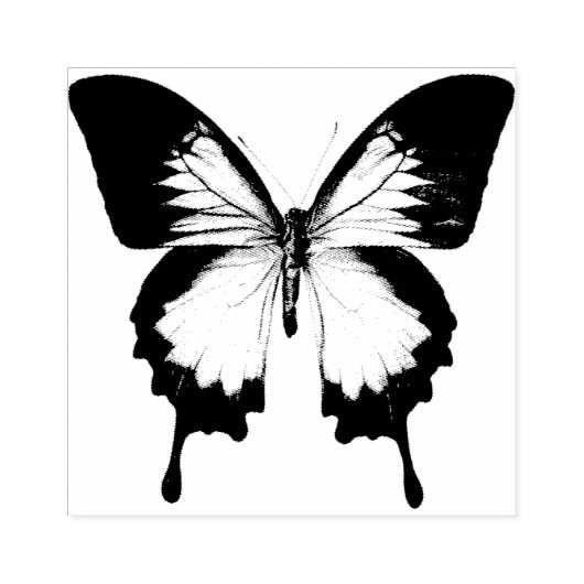 Real Butterfly Rubber Art Stempel (Afrduk)