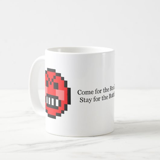 Real Butthurt mok (Voorkant links)