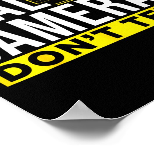 Real Cameras Don't Text Cool Photography  Poster (Hoek)