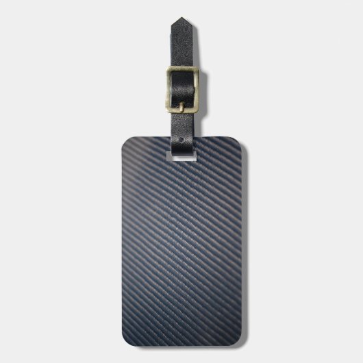 Real Carbon Fiber Photo Texture Bagagelabel (Voorkant verticaal)
