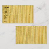 Real Carolina Pine Veneer Woodgrain Visitekaartje (Voorkant / Achterkant)
