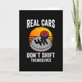 Real Cars Don't Shift Themselves Kaart (Voorkant)