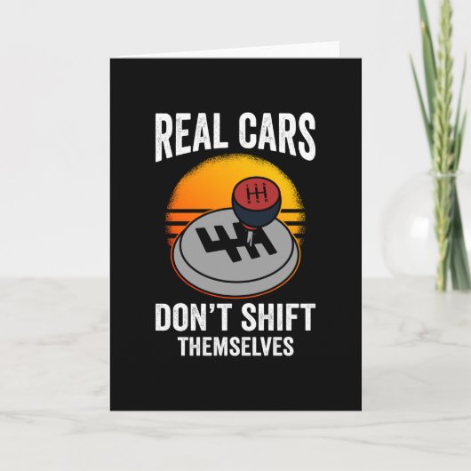 Real Cars Don't Shift Themselves Kaart (Voorkant)
