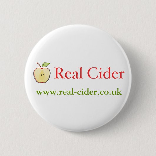 Real Cider badge Ronde Button 5,7 Cm (Voorkant)