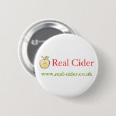 Real Cider badge Ronde Button 5,7 Cm (Voorkant /achterkant)