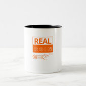 Real Coin Bitcoin Tweekleurige Koffiemok (Center)