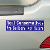 Real Conservatives 1 Bumpersticker (Op auto)