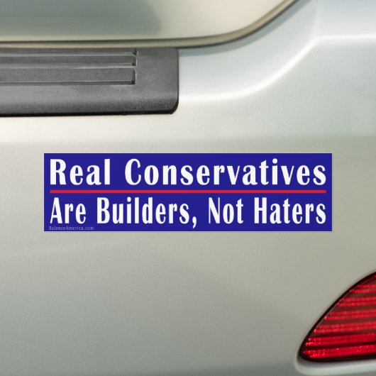 Real Conservatives 1 Bumpersticker (Op auto)
