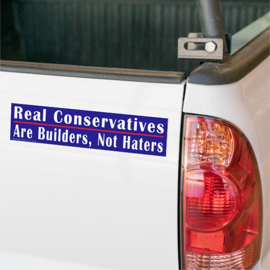 Real Conservatives 1 Bumpersticker (Op Truck)