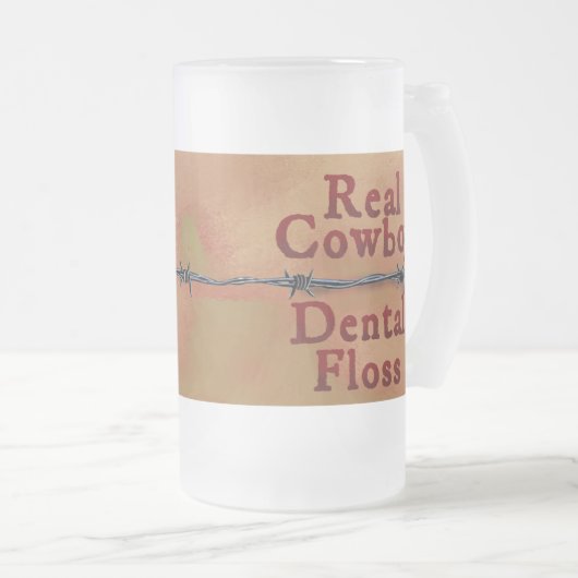 Real Cowboy Frosted Glass Mok (Voorkant rechts)