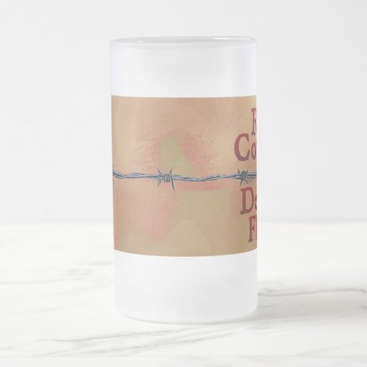 Real Cowboy Frosted Glass Mok (Center)