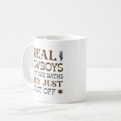 Real Cowboys Don't Take Baths They Just Dust Off Koffiemok (Voorkant links)