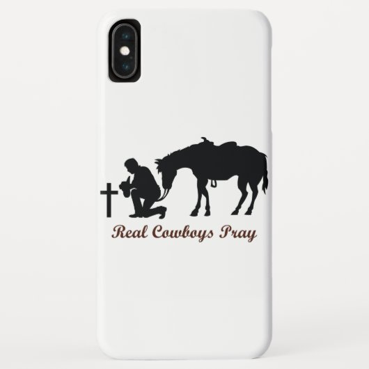Real Cowboys Pray Case-Mate iPhone Case (Achterkant)