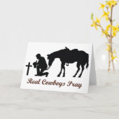 Real Cowboys Pray Kaart (Gele Bloem)