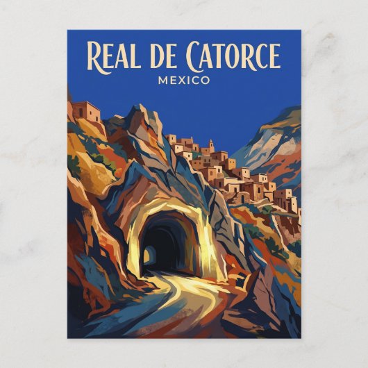 Real de Catorce Mexico -> Briefkaart (Voorkant)
