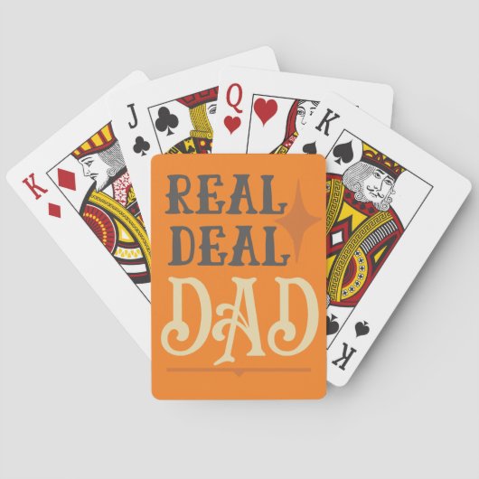 Real Deal Dad Vaderdag Poker Night Pokerkaarten (Achterkant)