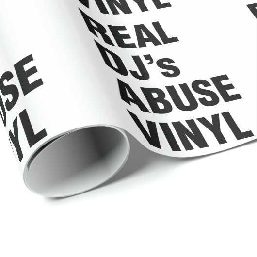 REAL DJ's ABUSE VINYL Cadeaupapier (Rol Hoek)