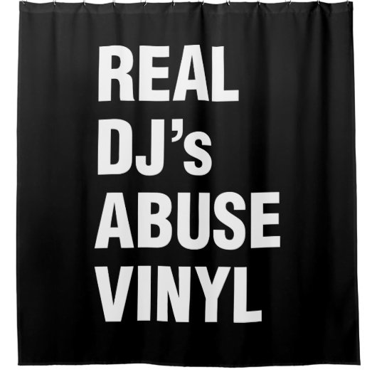 REAL DJ's ABUSE VINYL Douchegordijn (Voorkant)