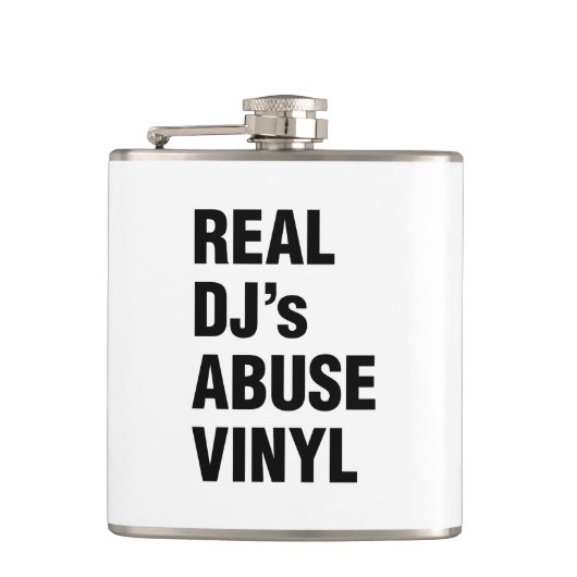 REAL DJ's ABUSE VINYL Heupfles (Voorkant)