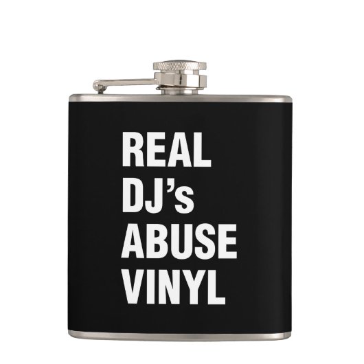 REAL DJ's ABUSE VINYL Heupfles (Voorkant)