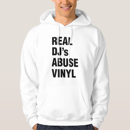 REAL DJ's ABUSE VINYL Hoodie (Voorkant)