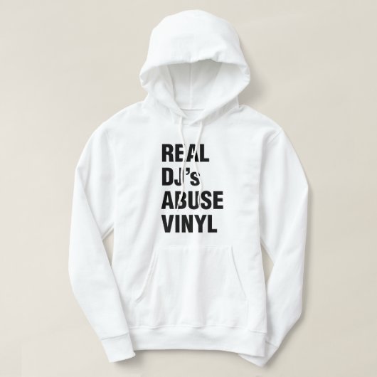 REAL DJ's ABUSE VINYL Hoodie (Design voorkant)