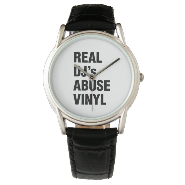 REAL DJ's ABUSE VINYL Horloge (Voorkant)