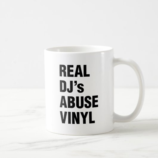 REAL DJ's ABUSE VINYL Koffiemok (Rechts)