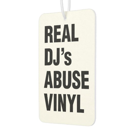 REAL DJ's ABUSE VINYL Luchtverfrisser (Links)
