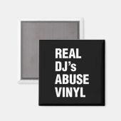REAL DJ's ABUSE VINYL Magneet (Voorkant / Achterkant)