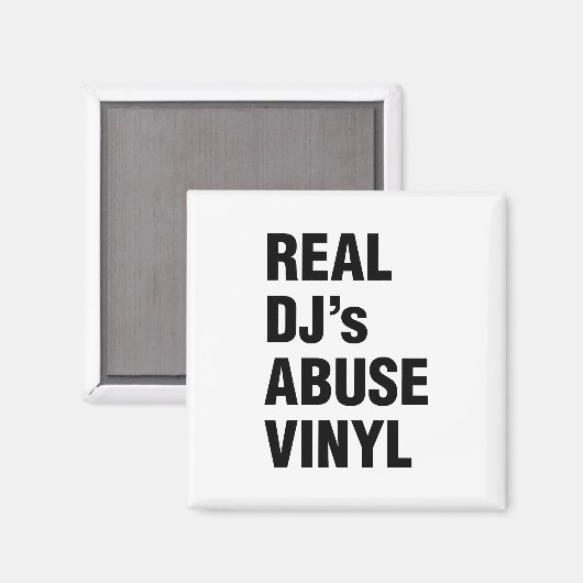 REAL DJ's ABUSE VINYL Magneet (Voorkant / Achterkant)