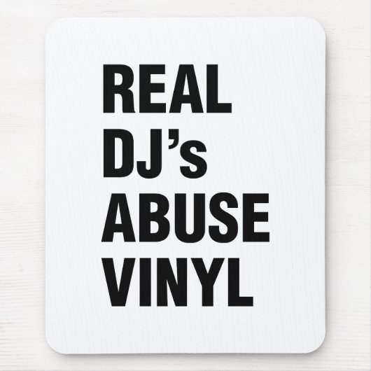 REAL DJ's ABUSE VINYL Muismat (Voorkant)