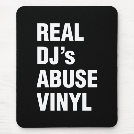 REAL DJ's ABUSE VINYL Muismat (Voorkant)