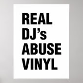 REAL DJ's ABUSE VINYL Poster (Voorkant)