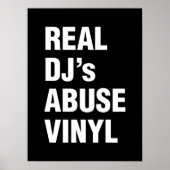 REAL DJ's ABUSE VINYL Poster (Voorkant)