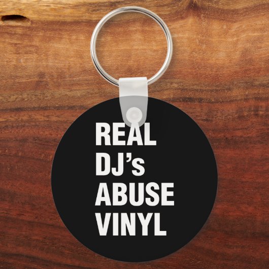 REAL DJ's ABUSE VINYL Sleutelhanger (Voorkant)