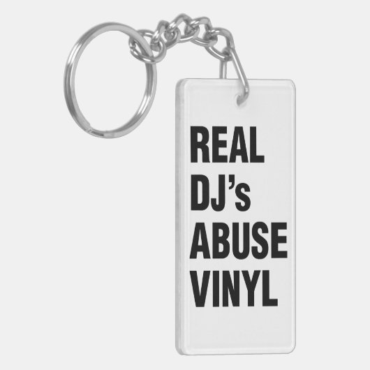 REAL DJ's ABUSE VINYL Sleutelhanger (Voorkant Links)