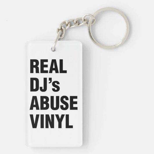 REAL DJ's ABUSE VINYL Sleutelhanger (achterkant)
