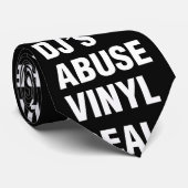 REAL DJ's ABUSE VINYL Stropdas (Opgerold)