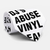 REAL DJ's ABUSE VINYL Stropdas (Opgerold)