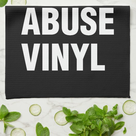 REAL DJ's ABUSE VINYL Theedoek (Gevouwen)