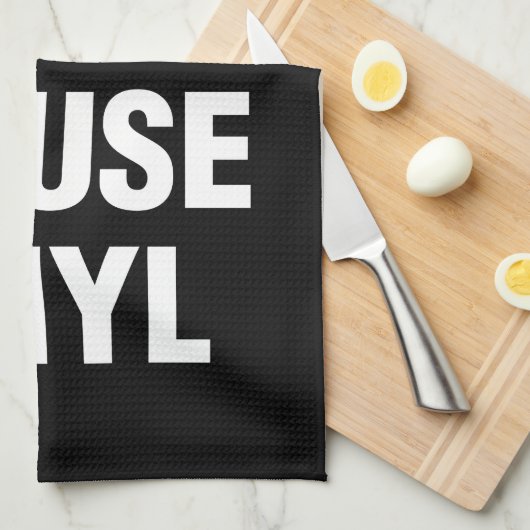 REAL DJ's ABUSE VINYL Theedoek (Quarter Fold)