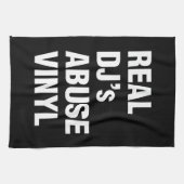 REAL DJ's ABUSE VINYL Theedoek (Horizontaal)