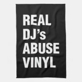 REAL DJ's ABUSE VINYL Theedoek (Verticaal)
