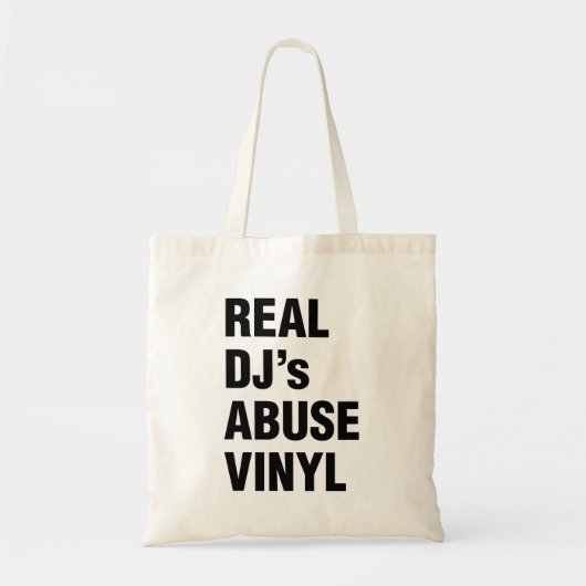 REAL DJ's ABUSE VINYL Tote Bag (Voorkant)