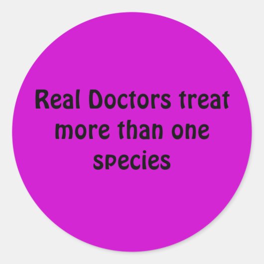 Real Doctors behandelen meer dan één soort Ronde Sticker (Voorkant)