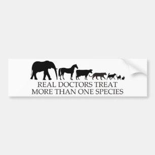 Real Doctors (VET's) behandelen meer dan één soo Bumpersticker