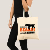 Real Dogs have Beards - Deutsch Drahthaar Tote Bag (Voorkant (product))