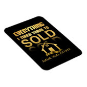 REAL ESTAAT alles draait om VERKOCHTE CAR MAGNET Magneet (Rechterzijde)